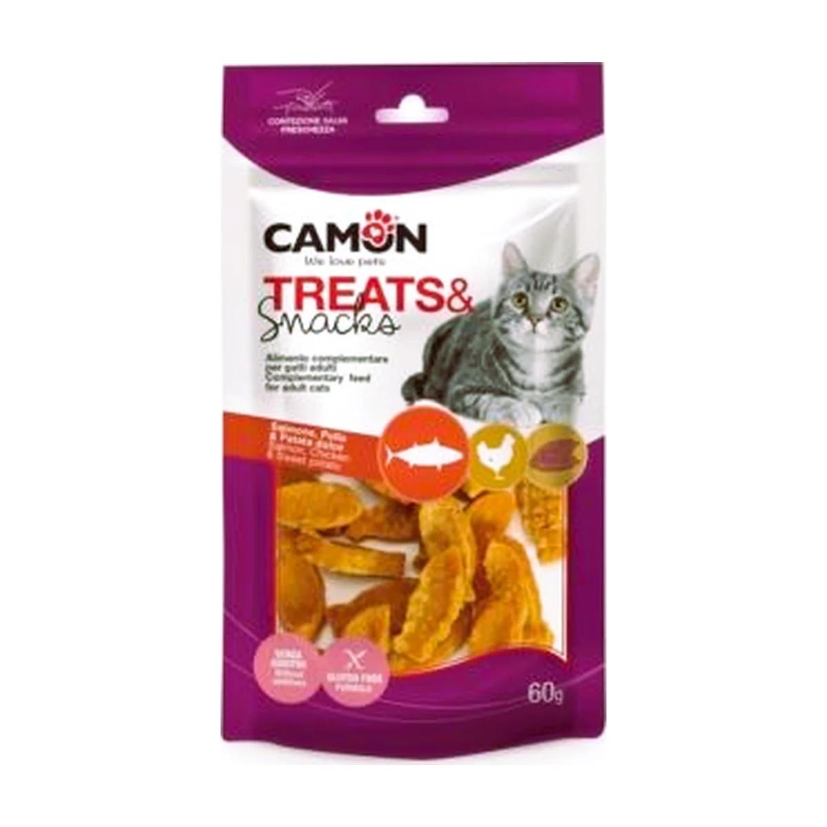 Camon Friandises pour chats Saumon, Poulet et Patate Douce 60 g, Camon à Casablanca