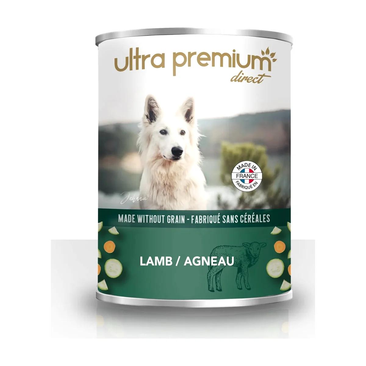 Ultra Premium Direct Pâtée sans céréales pour chien à l'agneau 400 g