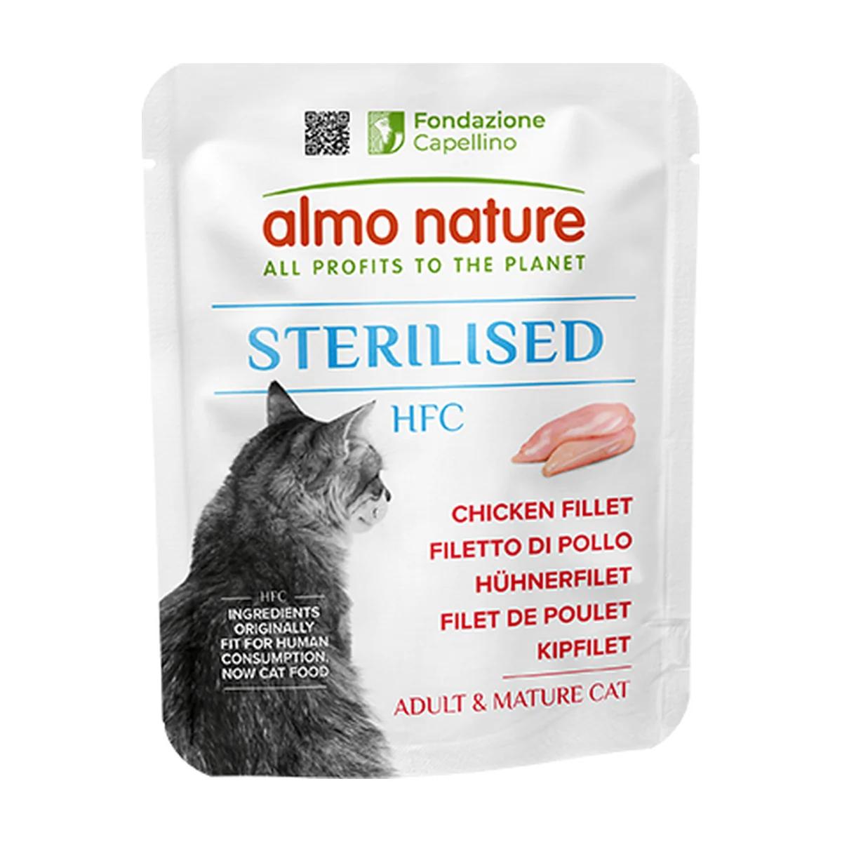 Almo Nature HFC Sterilised Filet de Poulet 50 g pour Chat Stérilisé Adulte, Almo Nature à Casablanca