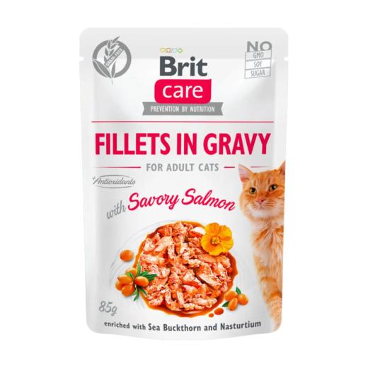 Brit Care Pochons en Sauce Pour Chat Savory Salmon (Saumon) 85 g, Brit à Casablanca