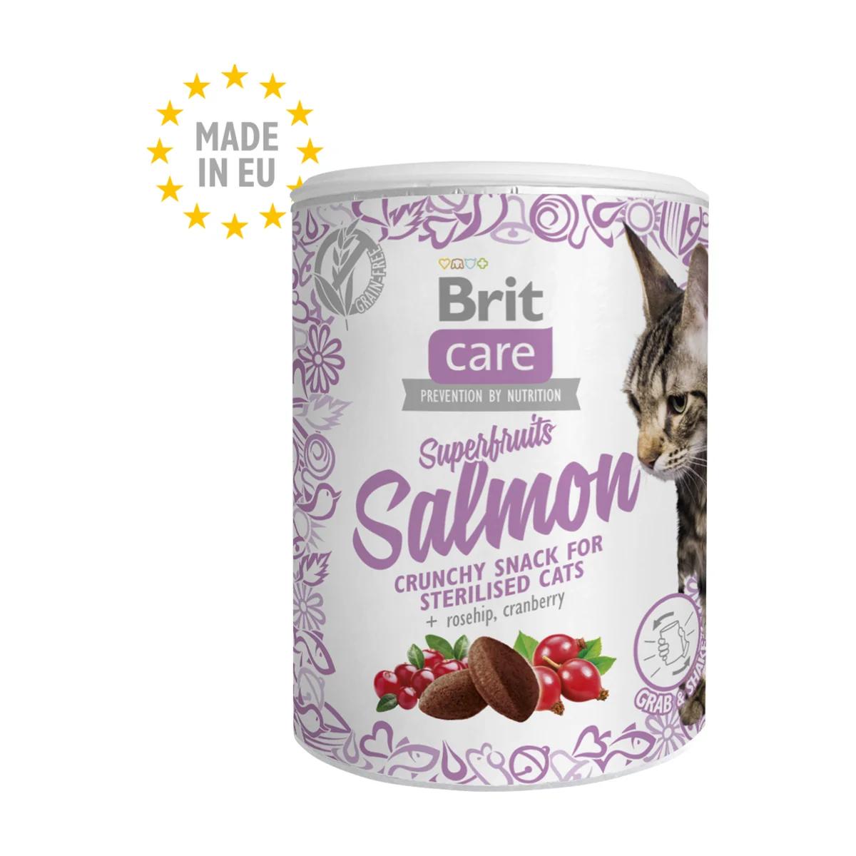 Brit Care Snack Superfruits au saumon pour chat stérilisé 100 g