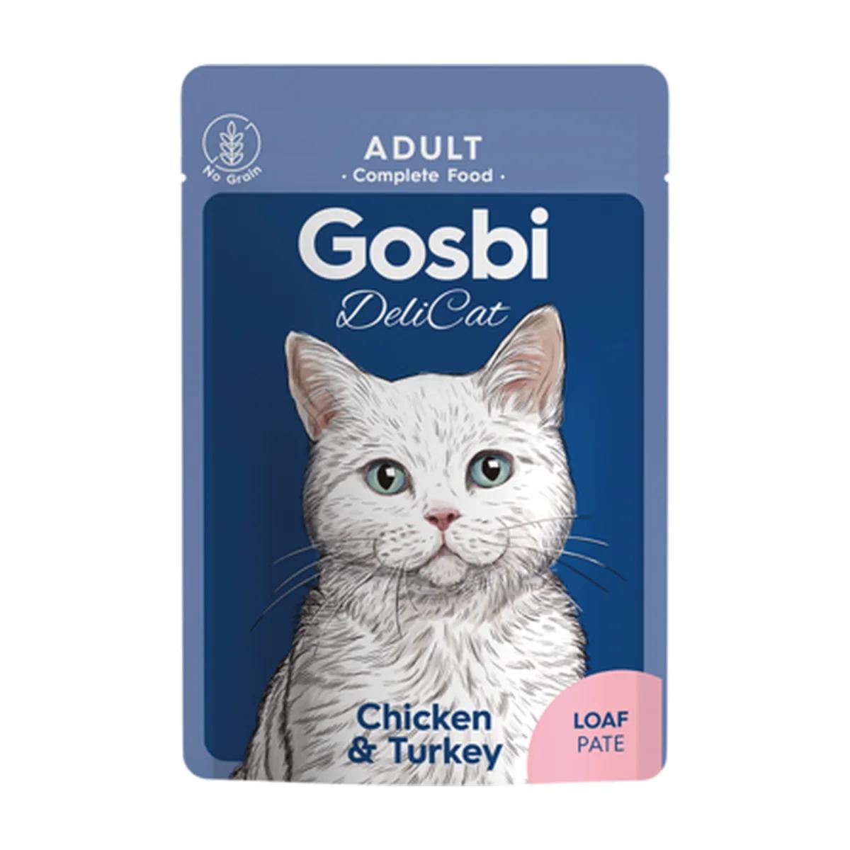 Gosbi Delicat Terrine pour chat adulte au poulet et à la dinde 70 g, Gosbi à Casablanca