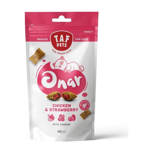 Onar Cat Snacks poulet et fraise, friandises croustillantes fourrées pour chat 60 g, Onar à Casablanca