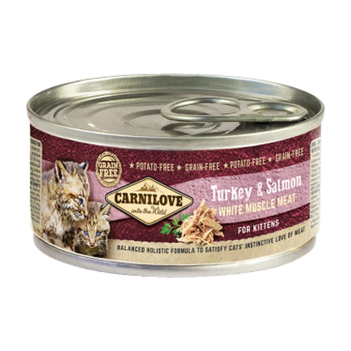 Carnilove mousse pour chaton à la dinde et au saumon 100 g