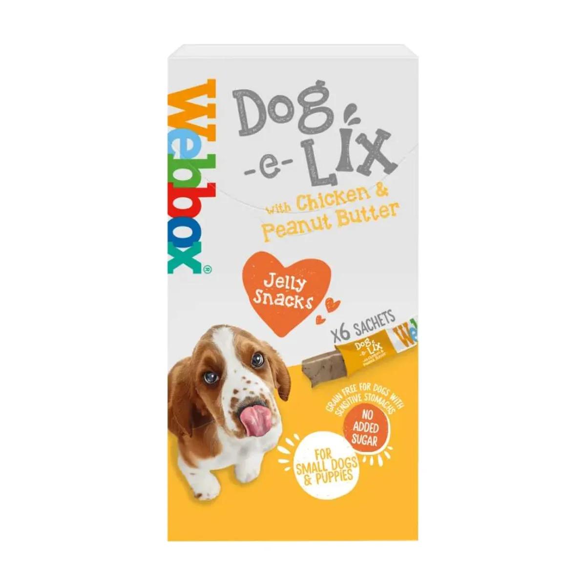 Webbox Dog e Lix with Chicken & Peanut Butter 6x15 g, Webbox à Casablanca