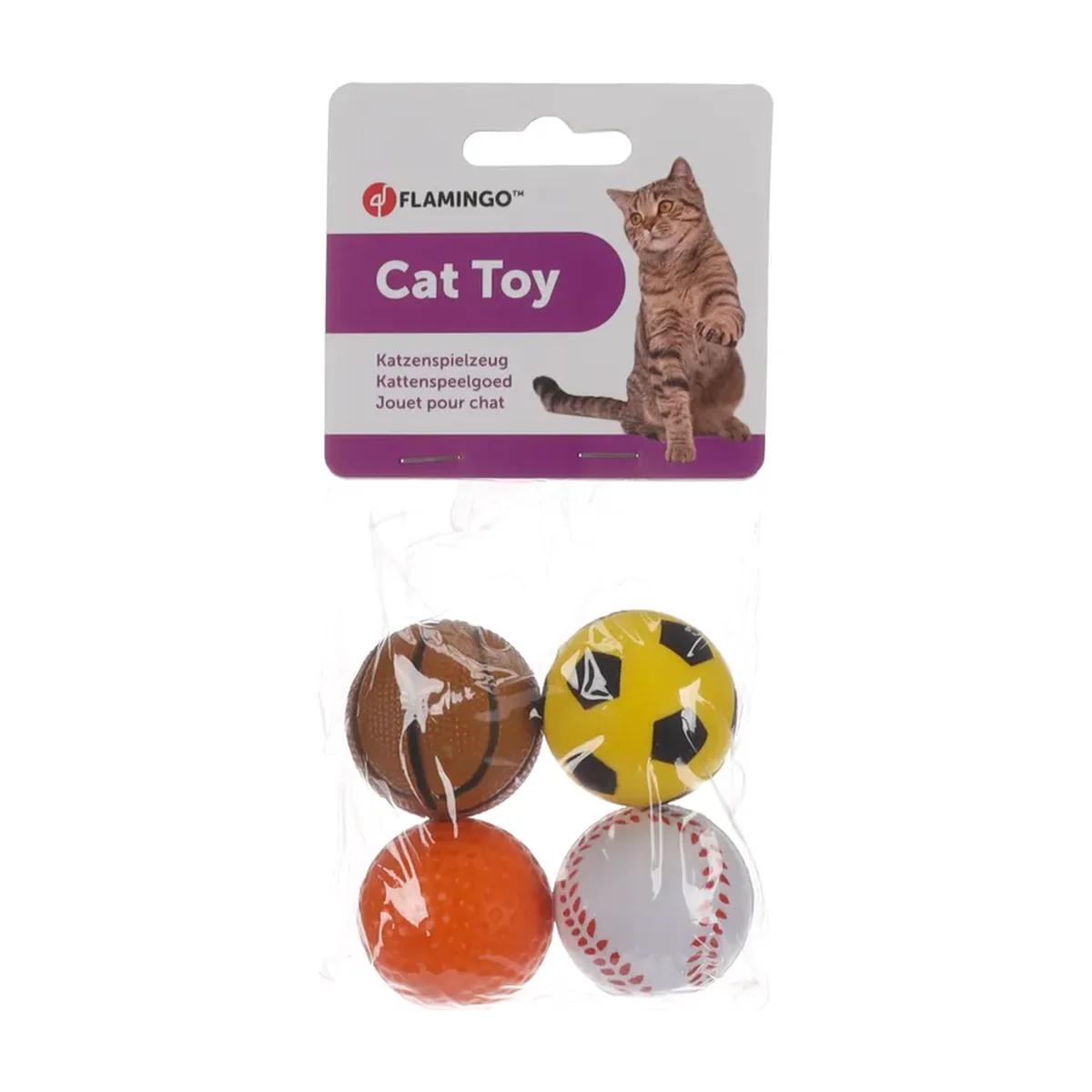 Frodo Jouet pour chat balles de sport en mousse assorties
