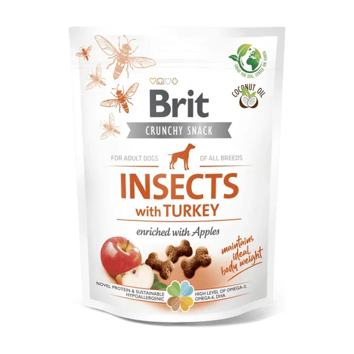 Brit Care Dog Crunchy Cracker friandises aux insectes et dinde, pommes 200 g