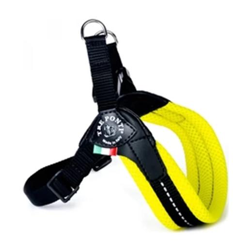 LeoPet Harnais pour Chien Ajustable en PVC Jaune T4 (50-60 cm), Leo à Casablanca