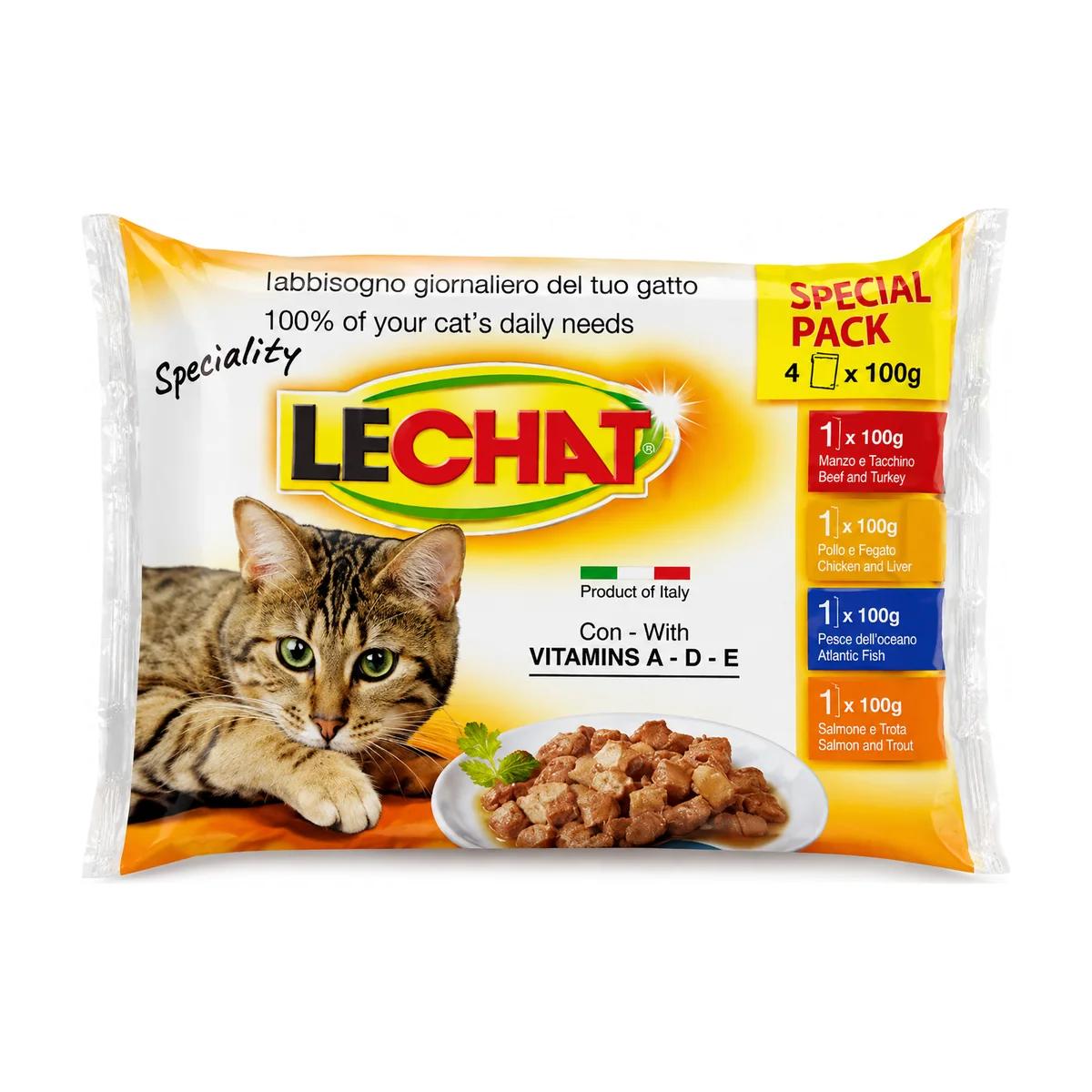 LeChat Speciality Pâtée pour Chat – 4x100 g