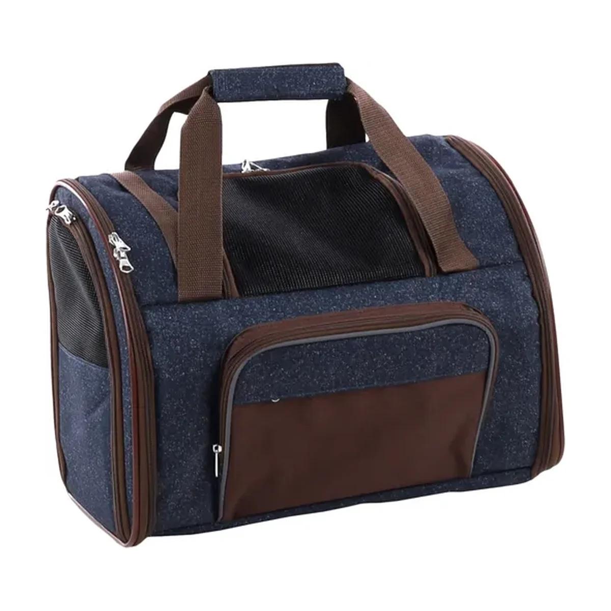 Flamingo Sac à dos Elodie bleu pour chien jusqu'à 8 kg 41 x 23 x 29,5 cm