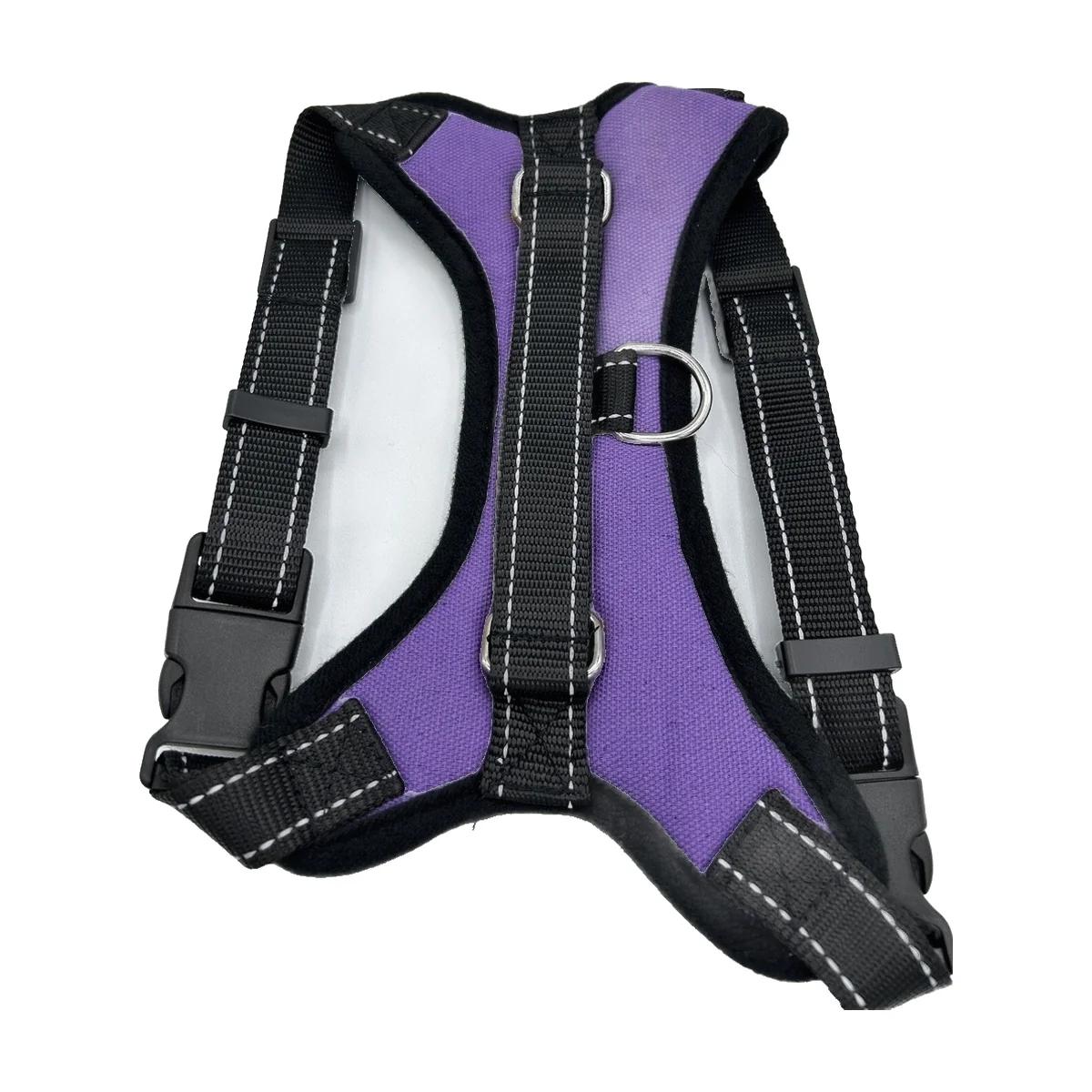 Harnais réglable Violet pour chien – Confort et Sécurité Taille S
