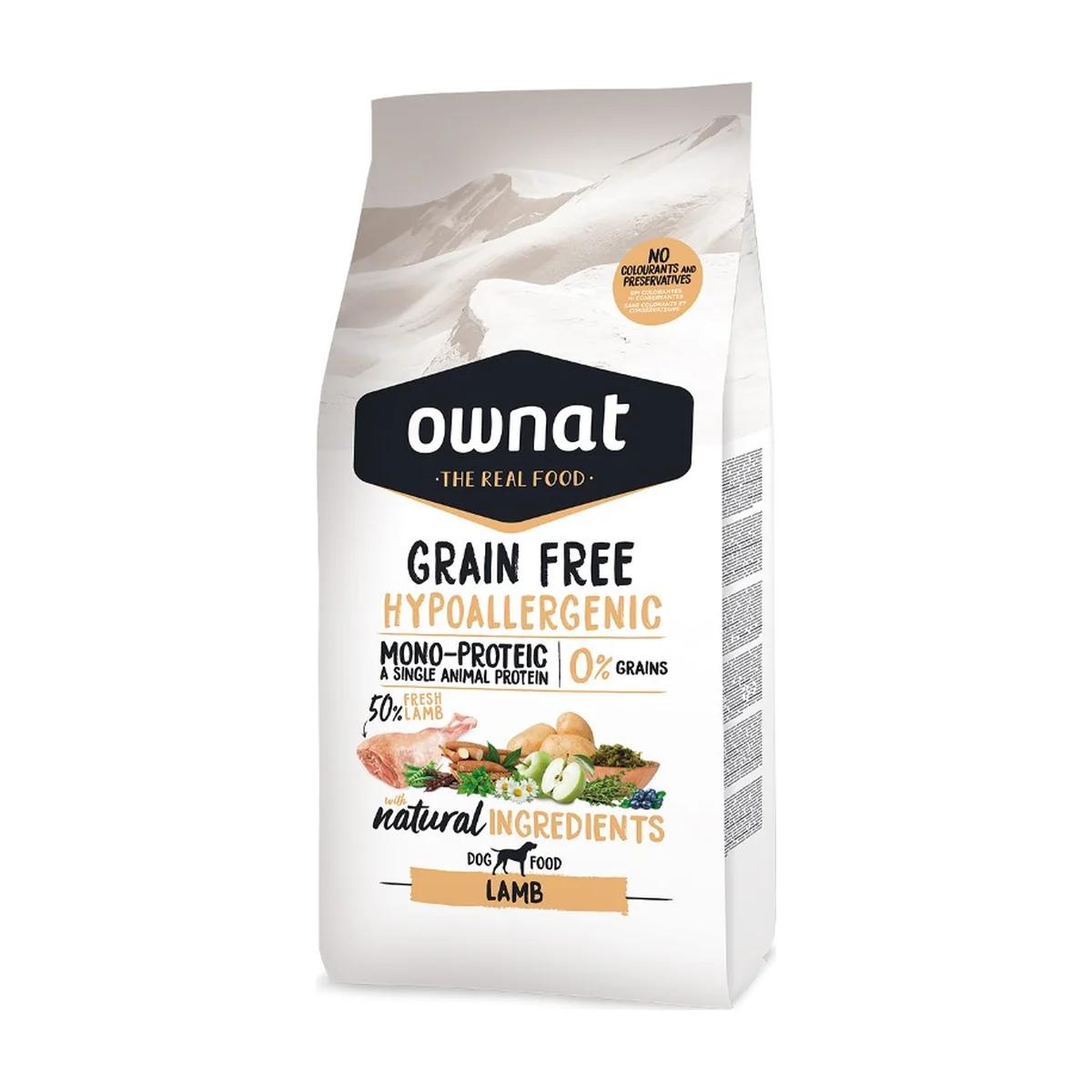 Ownat Grain Free Hypoallergenic Agneau 12 kg