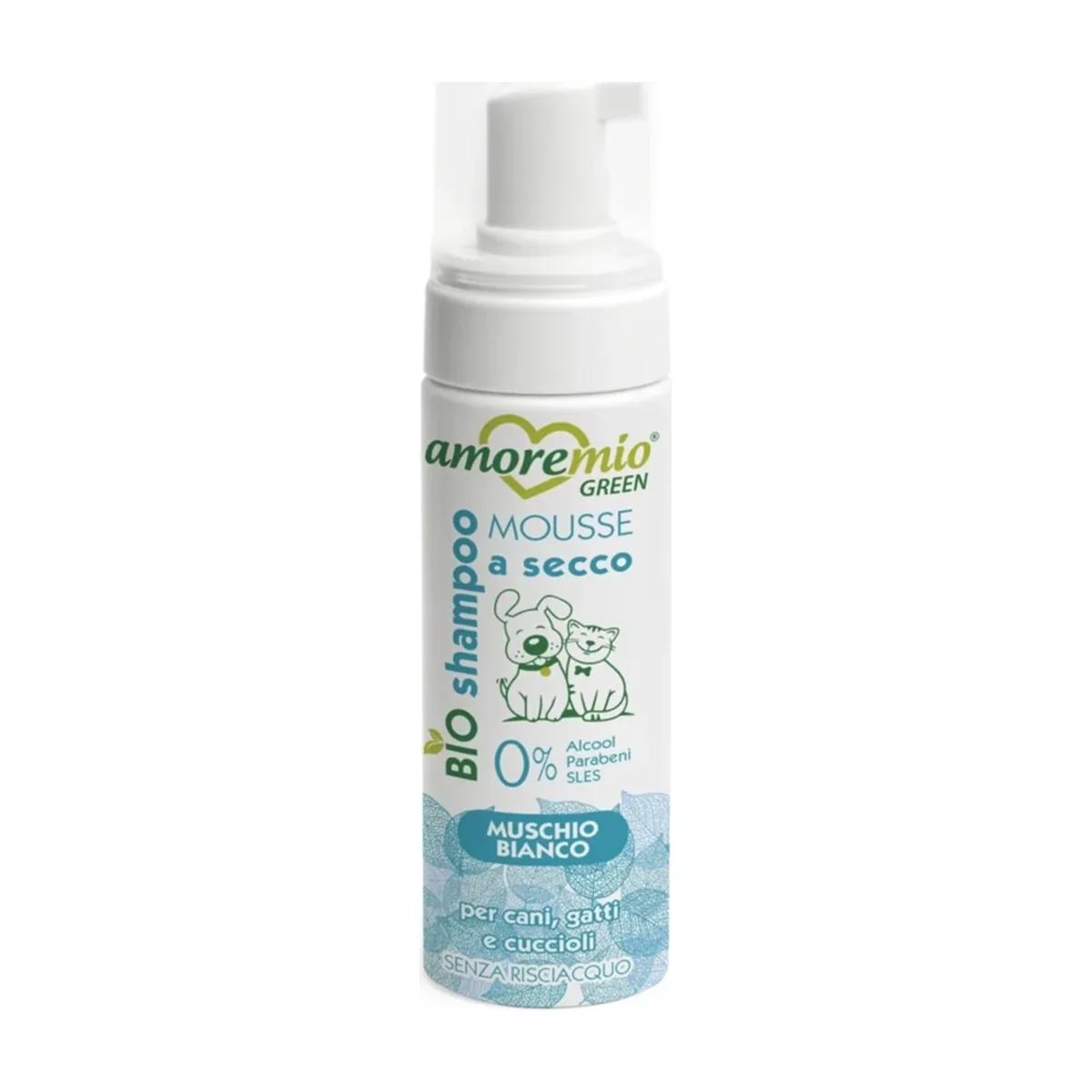 Amore Mio Shampoing Sec Muschio Bianco pour Chien et Chat 200 ml, Amore Mio à Casablanca