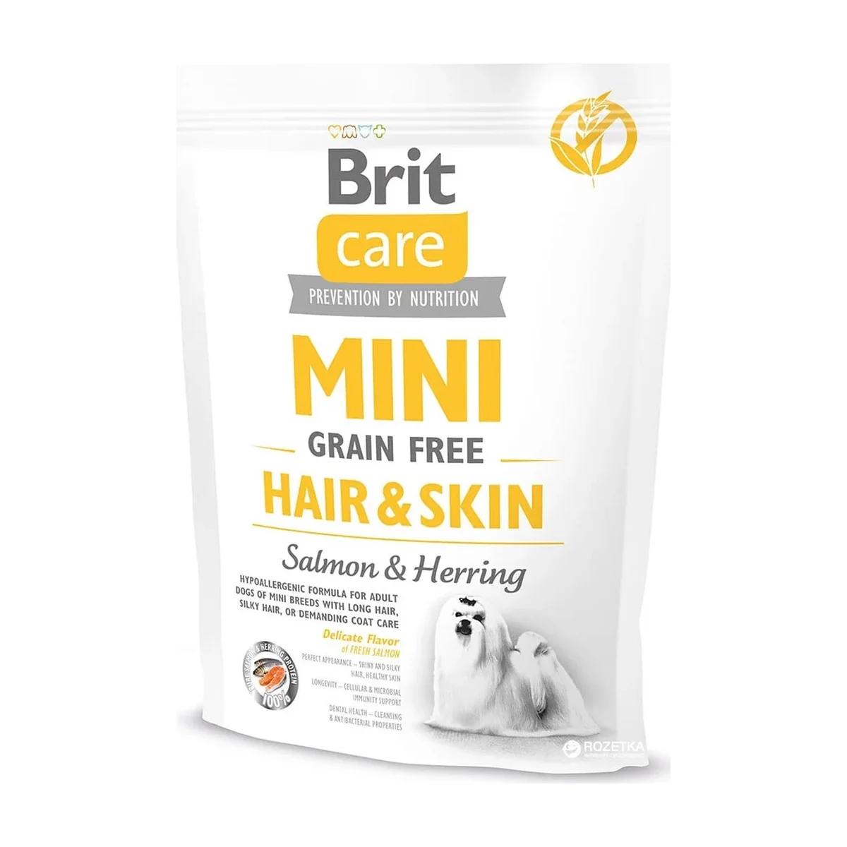 Brit Care Mini Grain Free Hair & Skin Salmon & Herring 400 g