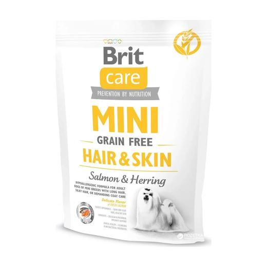 Brit Care Mini Grain Free Hair & Skin Salmon & Herring 400 g, Brit à Casablanca