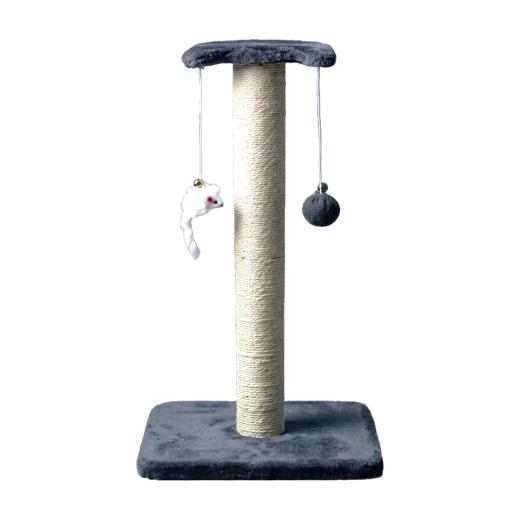 Arbre à Chat Compact avec Griffoir et Jouets 84 cm