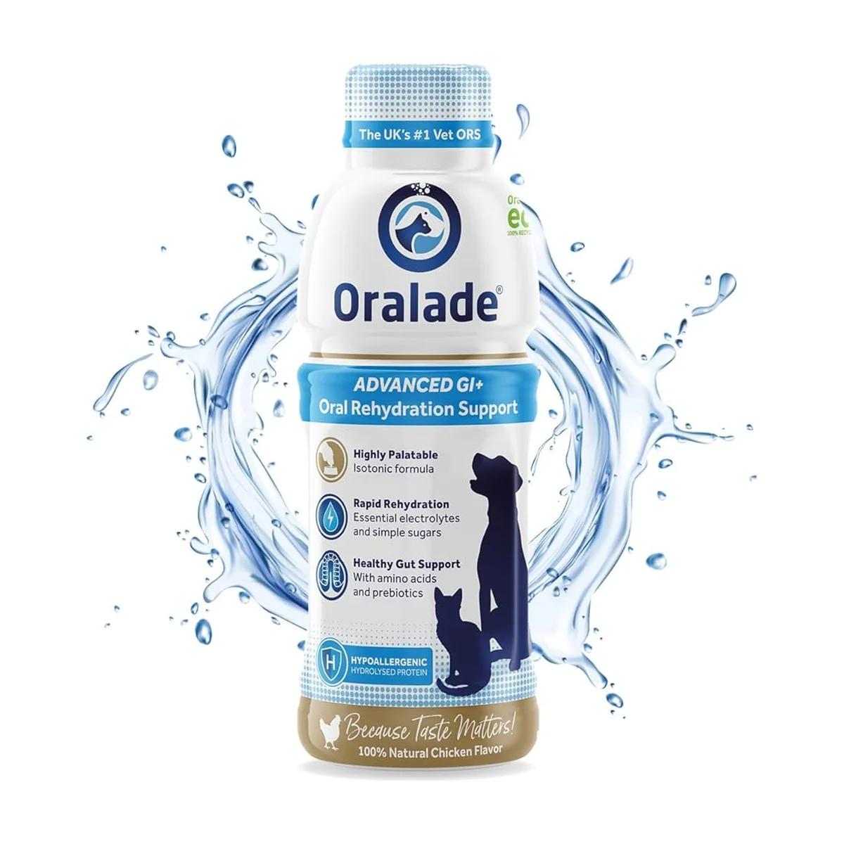 Oralade Advanced GI+ réhydratation et soutien intestinal pour chien et chat 500 ml