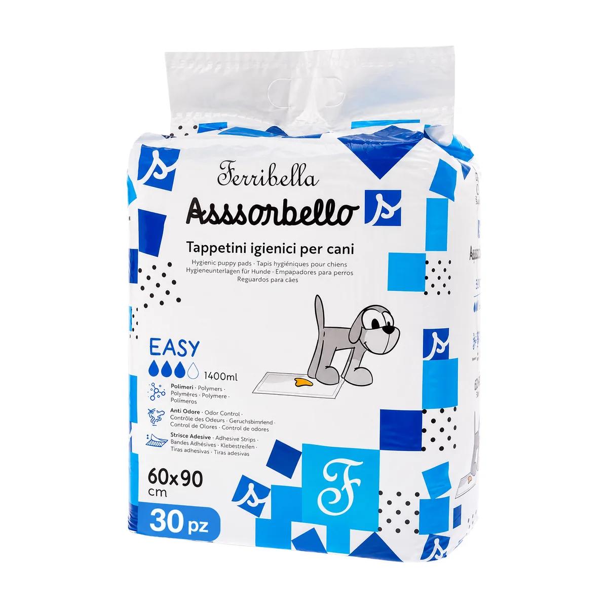 Ferribiella Tapis Hygiéniques Absorbants pour Chiens 60x90 cm – 30 pièces