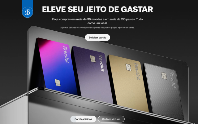 Foto do Revolut Brasil e o Revolut Metal Card