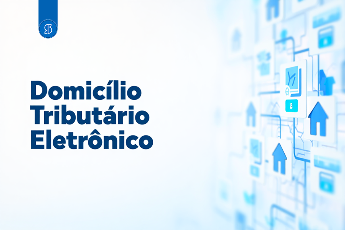 Imagem com texto Domicílio Tributário Eletrônico