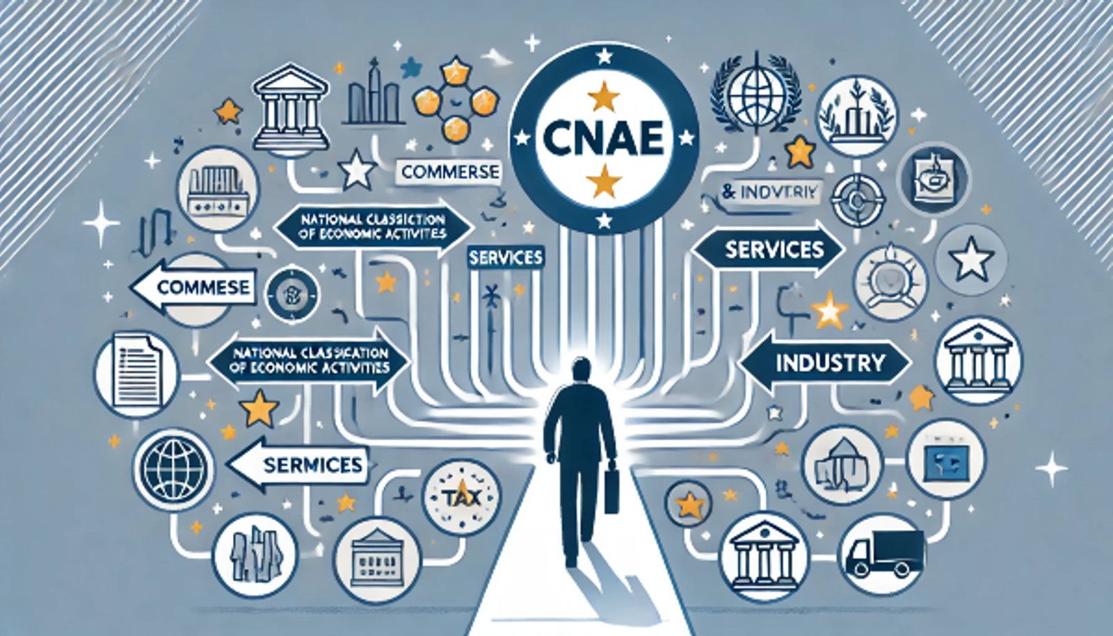 Gráfico ilustrativo sobre a importância do CNAE na abertura de empresas.