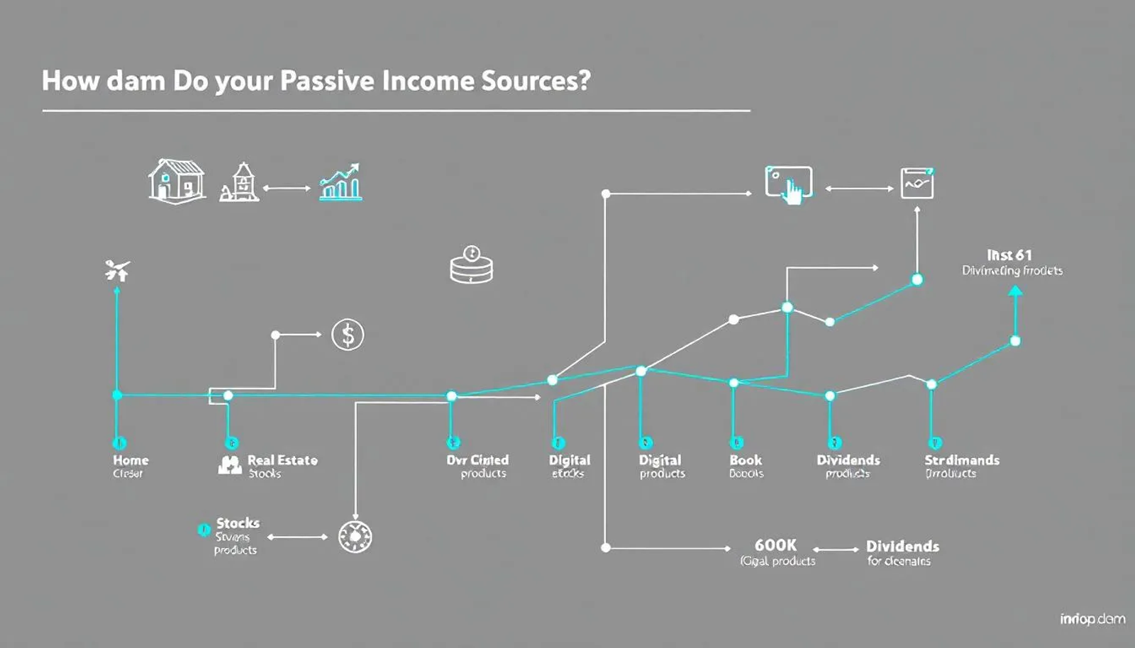Gráfico de workflow sobre Fontes de Renda Passiva