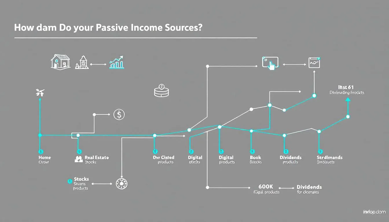 Gráfico de workflow sobre Fontes de Renda Passiva