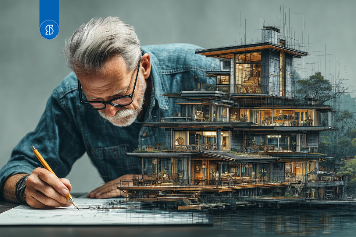 Foto de Arquiteto Projetando.