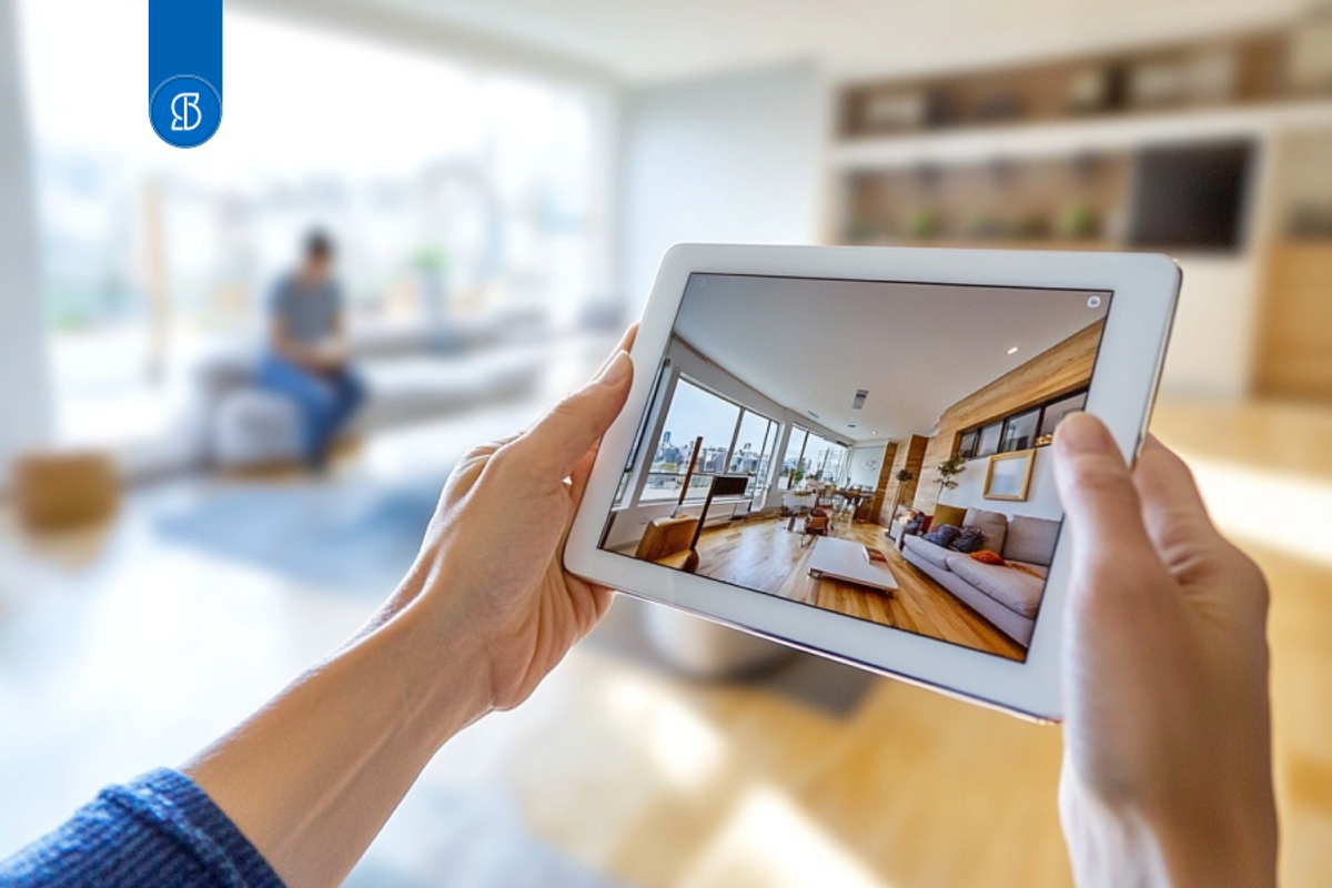 Foto de Arquiteto com iPad na mão em Obra.