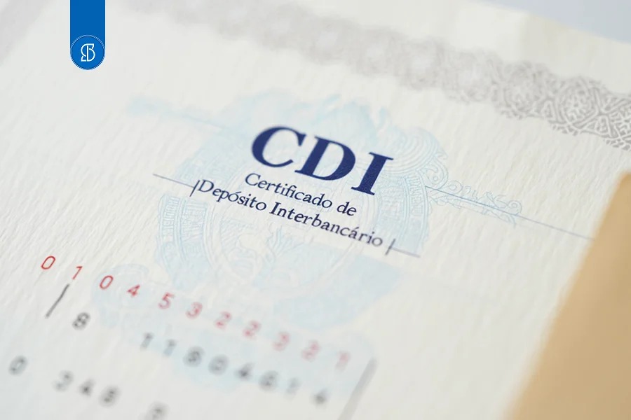 Documento impresso com o título CDI, Certificado de Depósito Interbancário