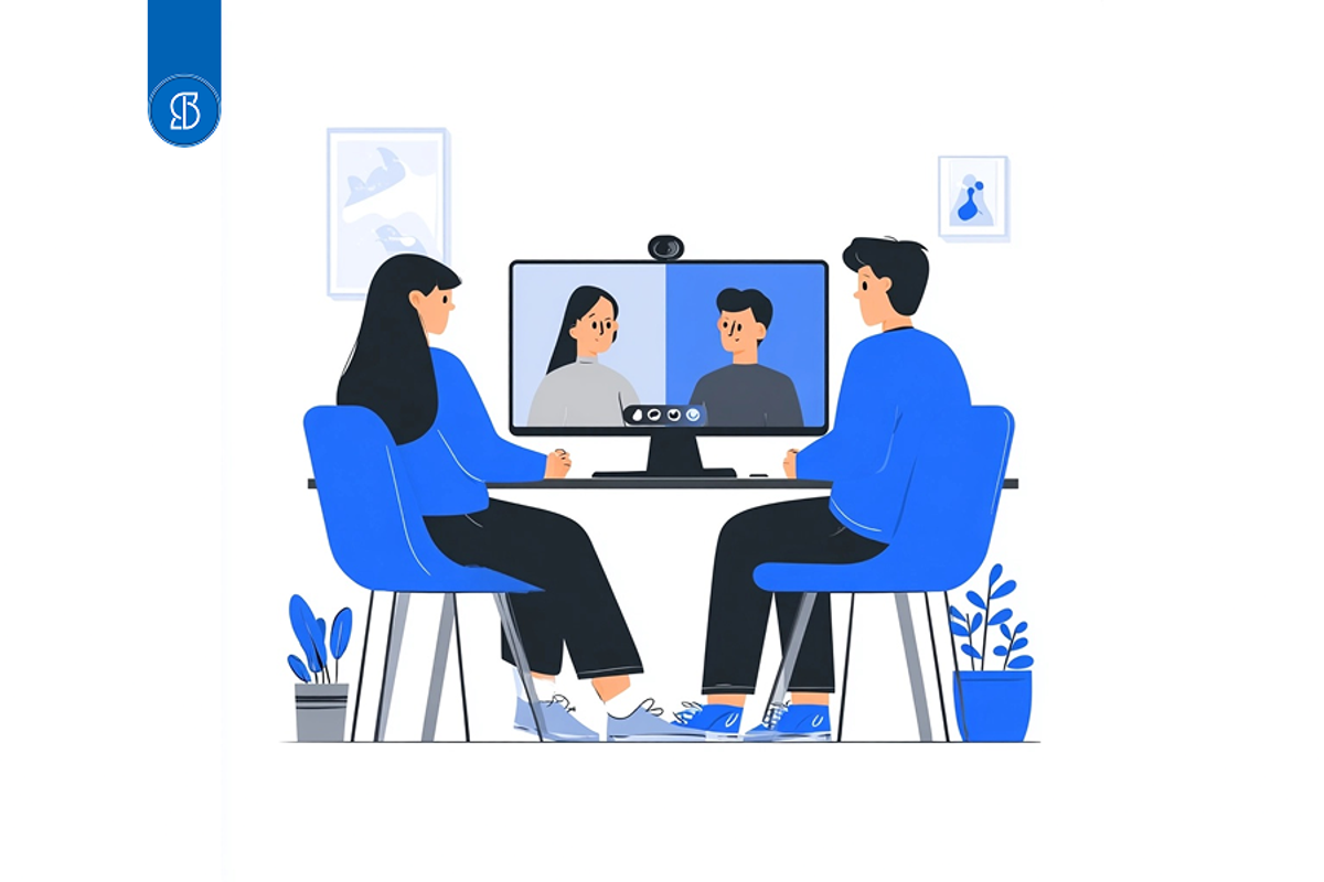 Pessoas conversando no Google Meeting