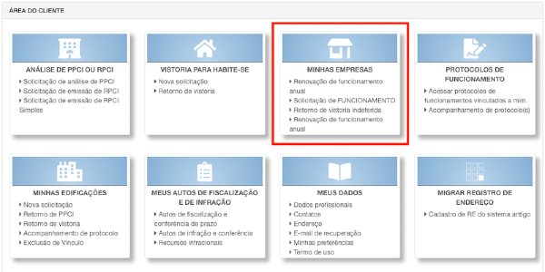 Guia de Empresas no Corpo de Bombeiros Militar de Santa Catarina