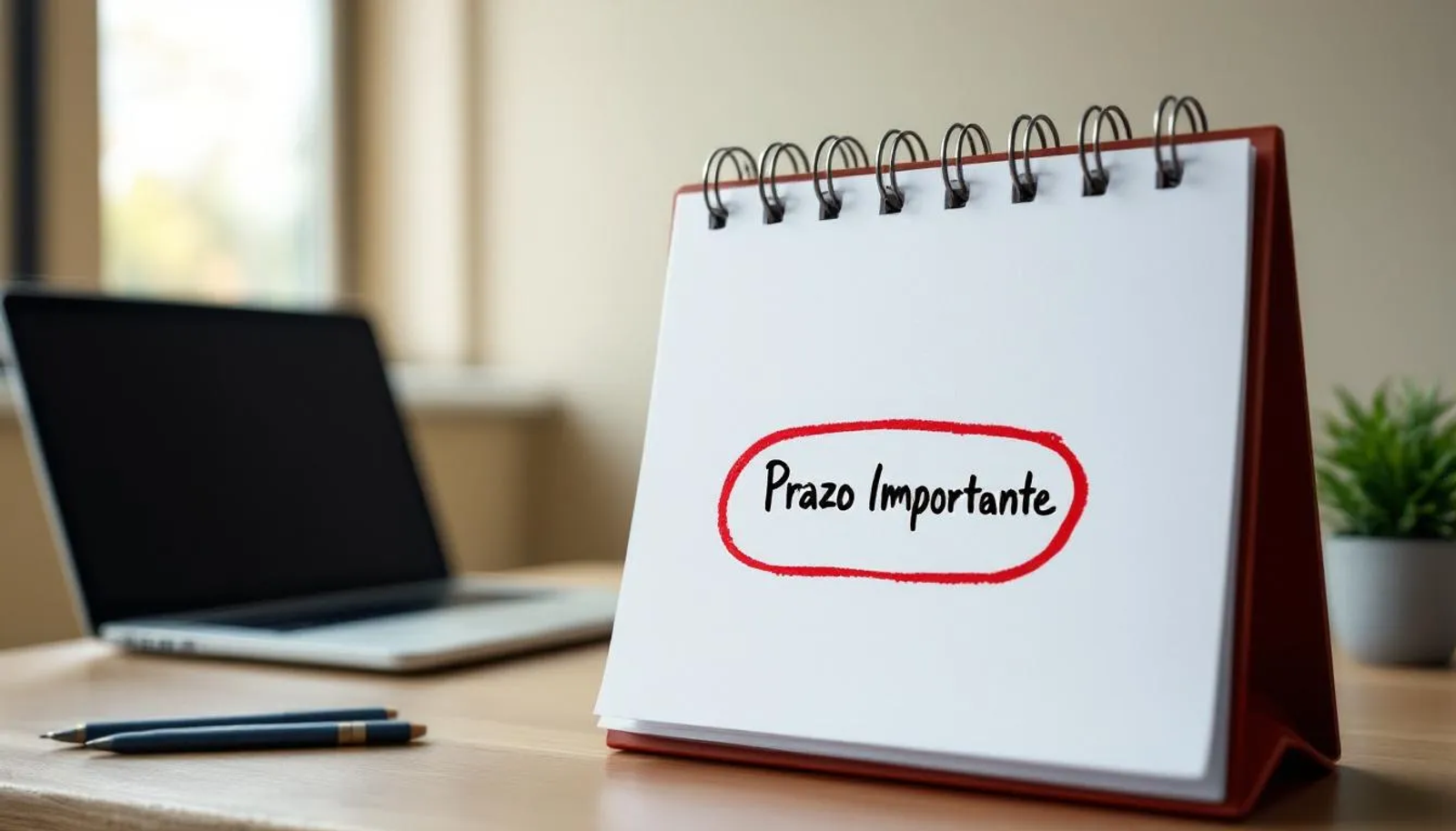 Prazo Importante no calendário.