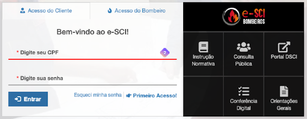 Ilustração do Corpo de Bombeiros Militar de Santa Catarina
