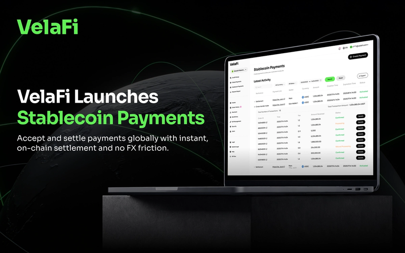 VelaFi Launches Stablecoin Payments for Merchants, Platforms and Global Businesses