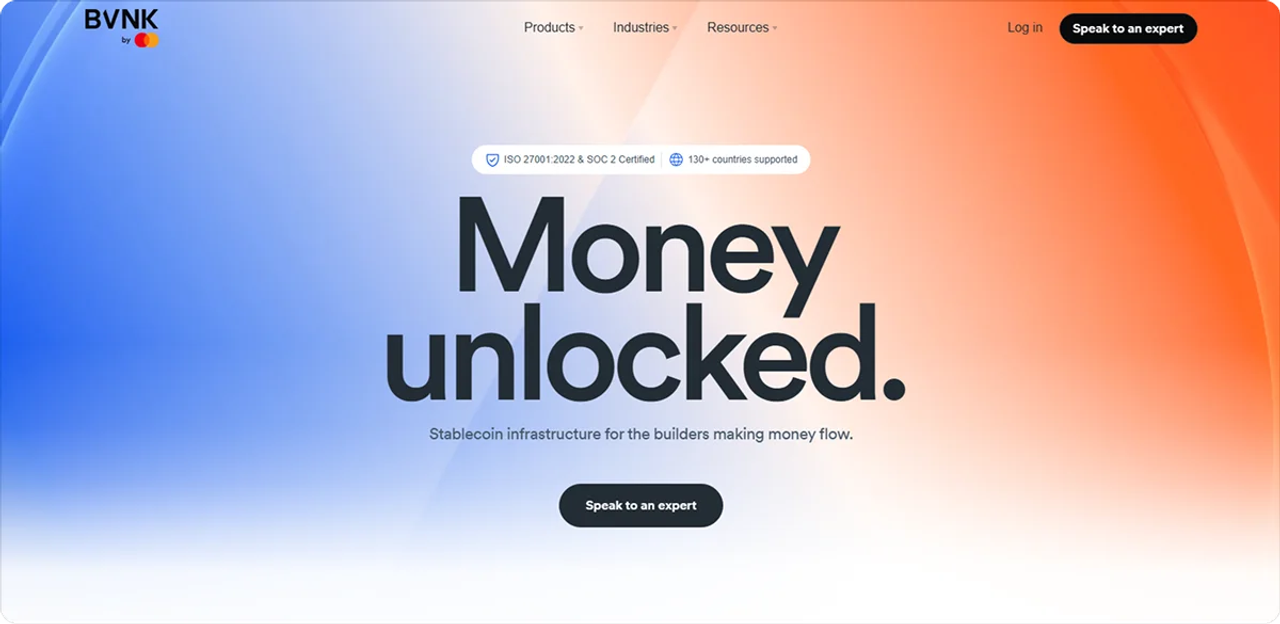 BVNK homepage