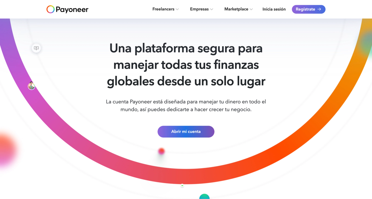 Payoneer Homepage