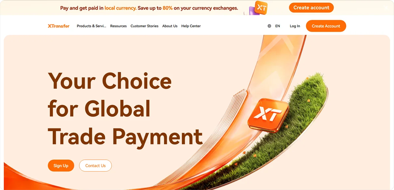 XTransfer homepage
