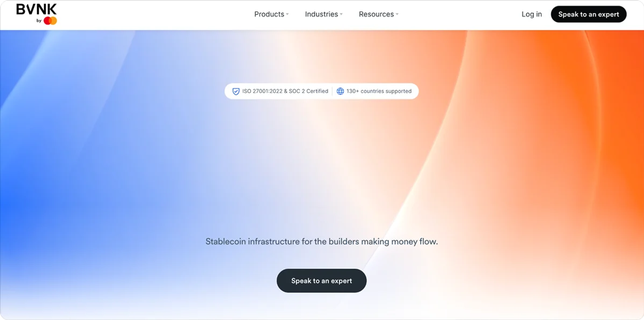 BVNK homepage