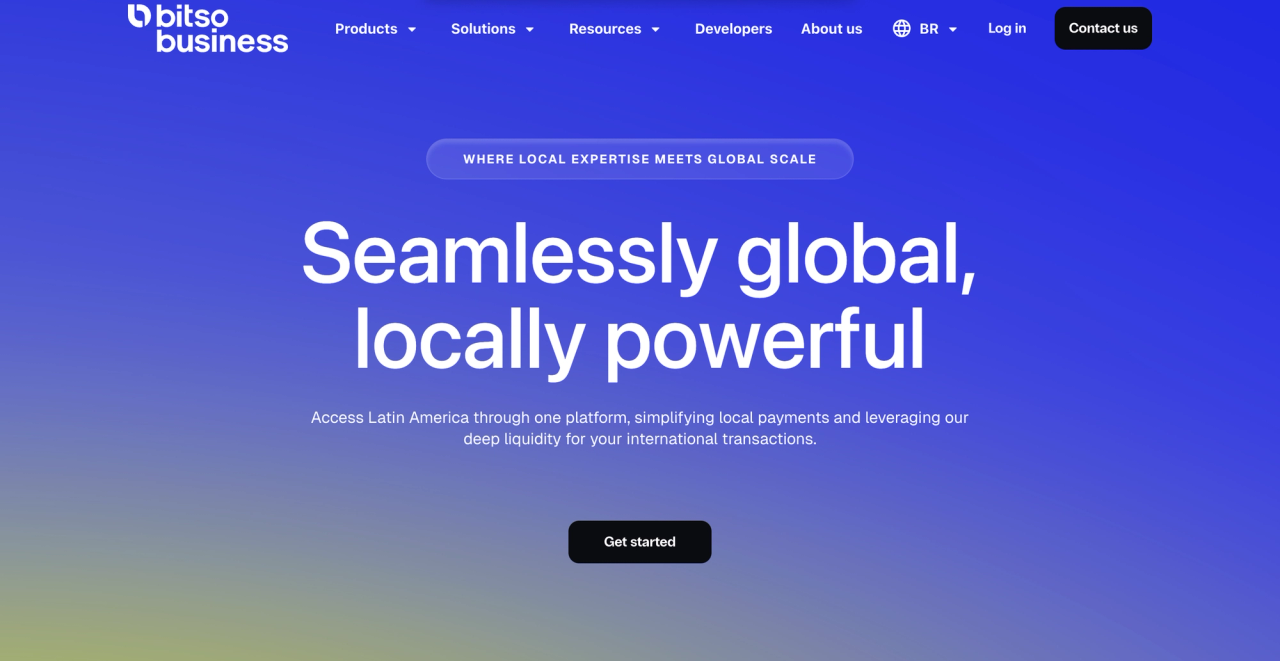 Bitso Business Homepage