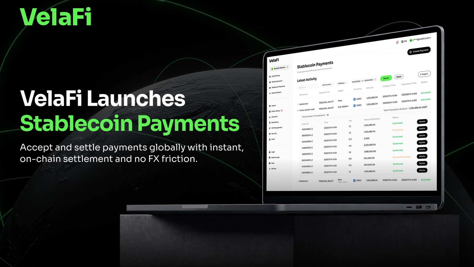 VelaFi Launches Stablecoin Payments for Merchants, Platforms and Global Businesses