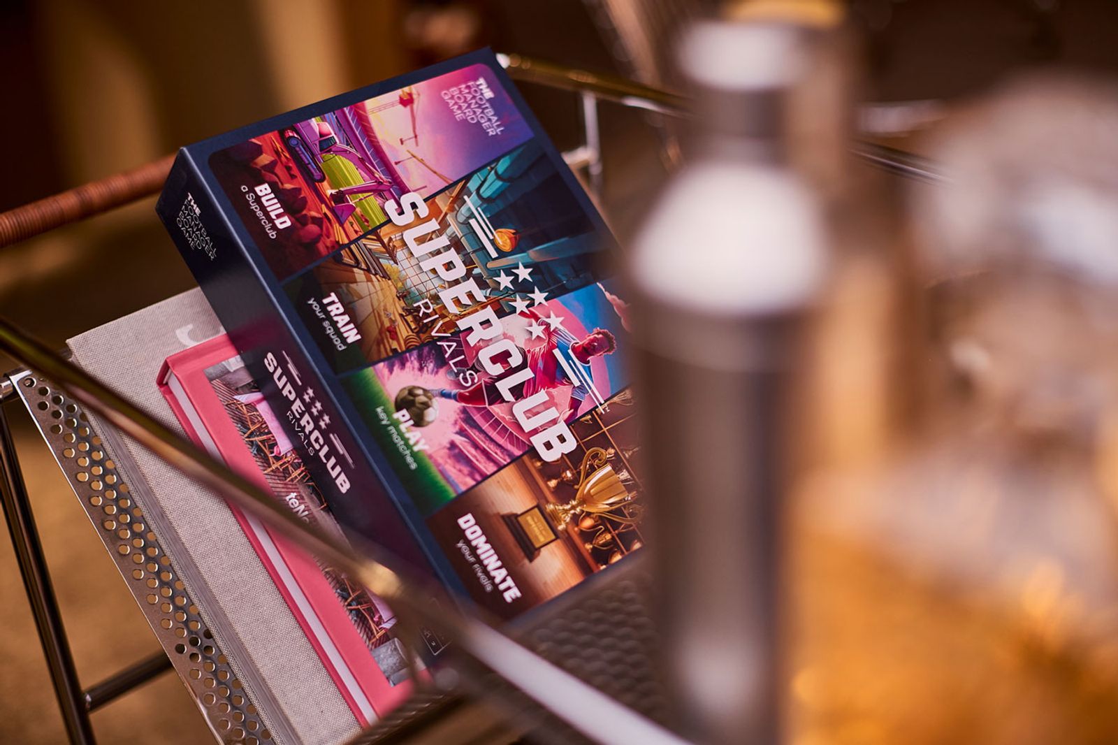 Superclub box on display in a living room