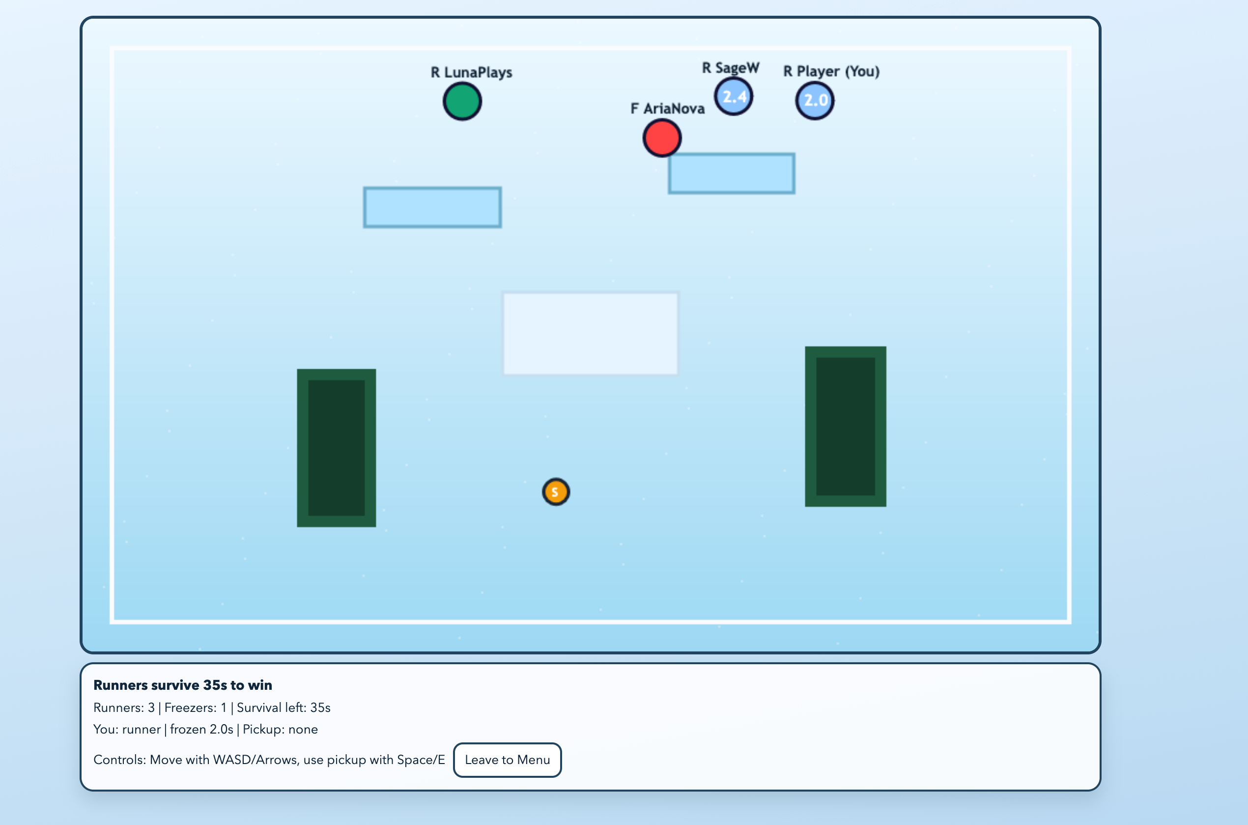 Screenshot of the game in action