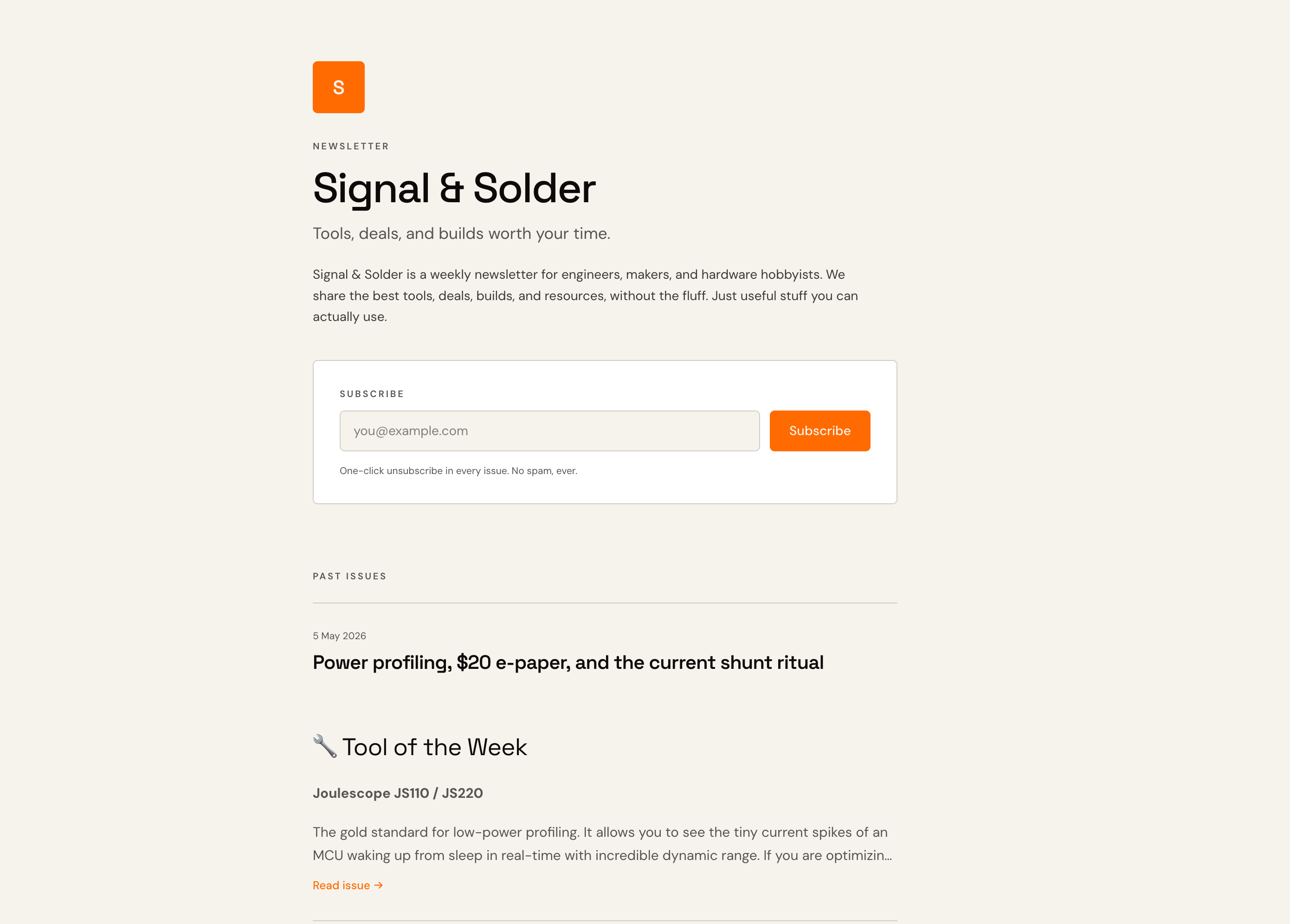 Signal & Solder, A Newsletter for Engineers and Builders