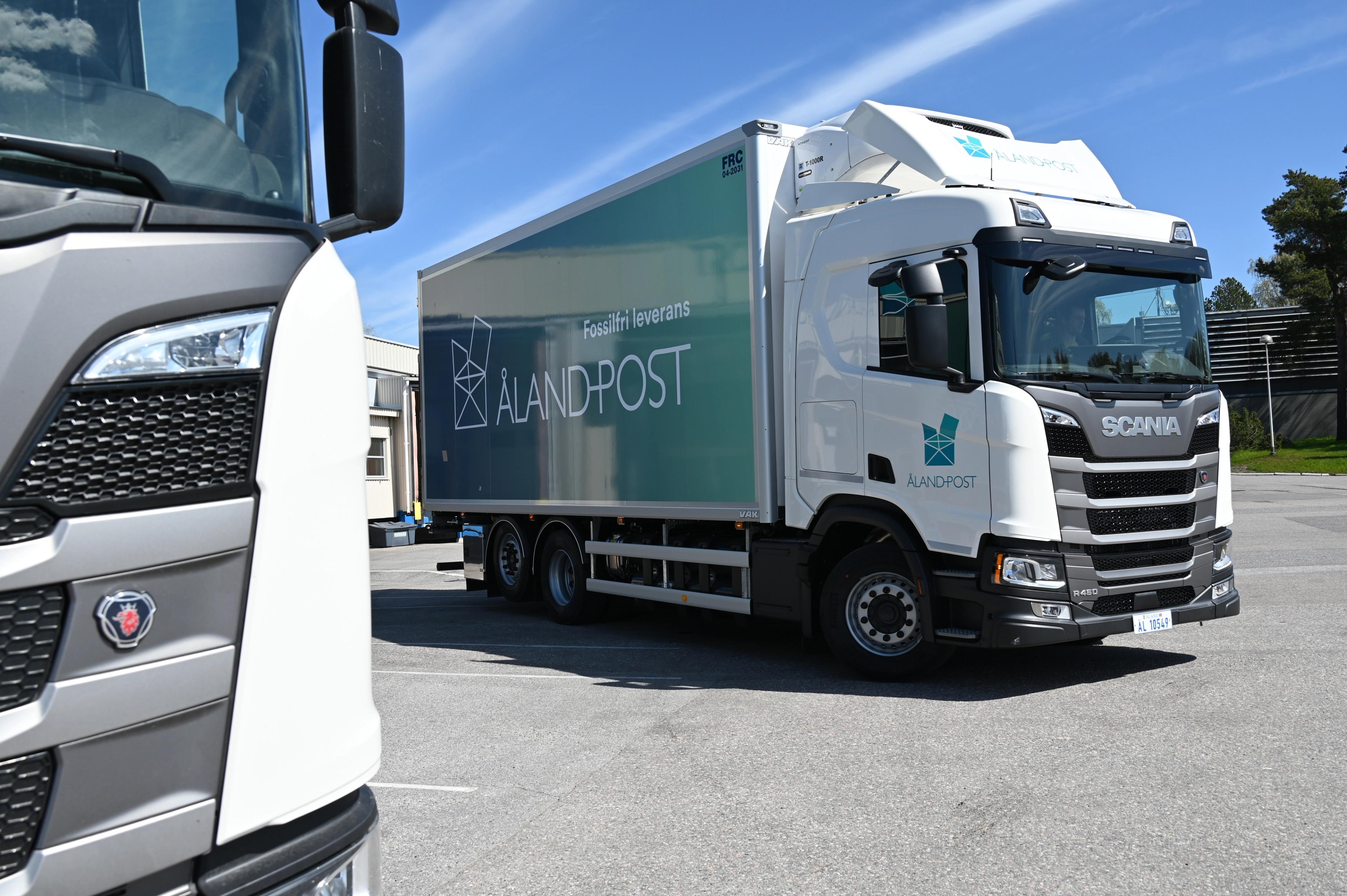 Åland Post gaslastbilar