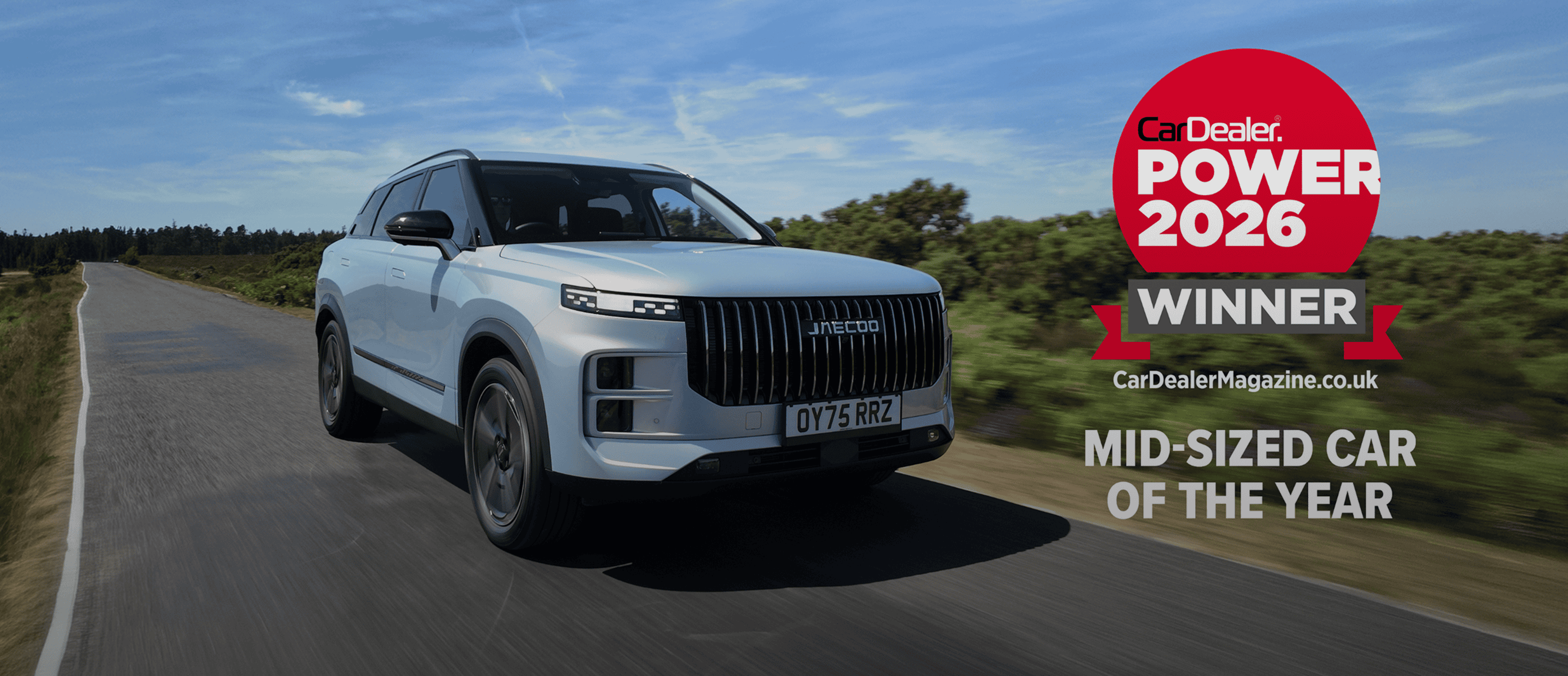 JAECOO 7 Named Mid-Sized Car Of The Year In 2026 Car Dealer Power Awards