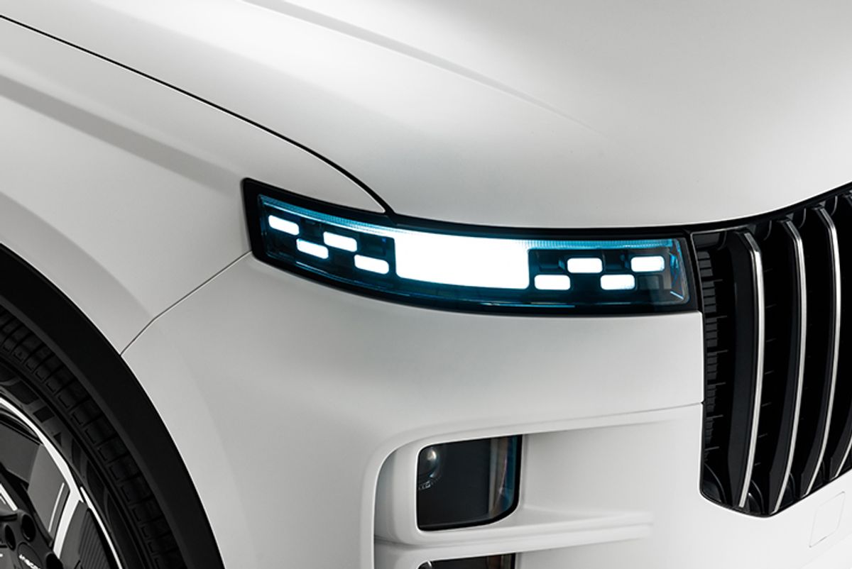 JAECOO 7 LED headlight detail