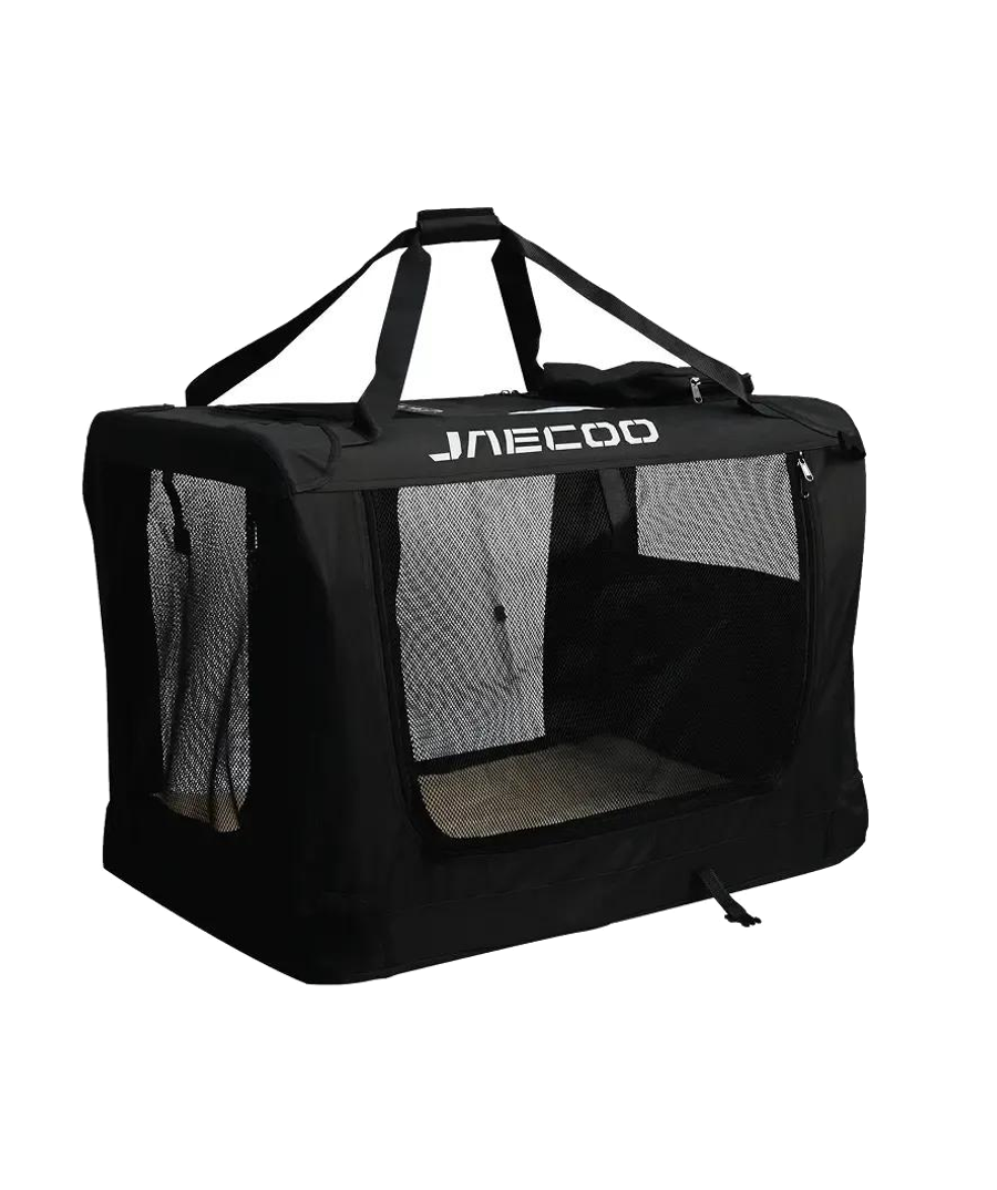 JAECOO branded soft-sided pet crate with mesh ventilation panels