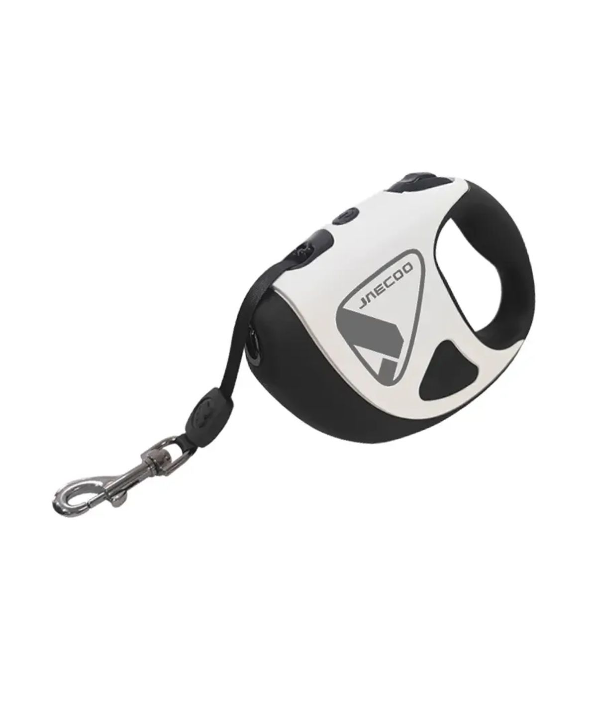JAECOO retractable dog leash with the clip extended