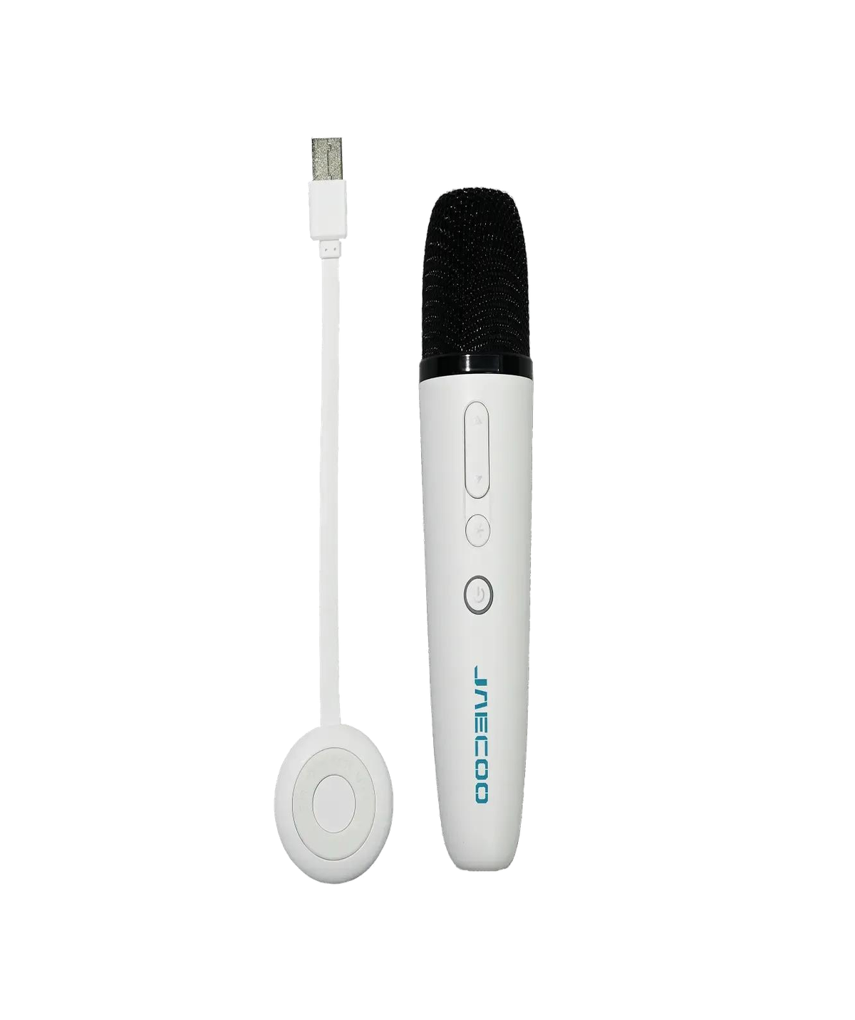 JAECOO branded karaoke microphone with USB receiver